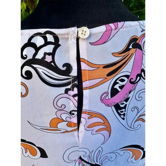 Cato Cold Shoulder Blouse Plus Size 18/20W Pink/Orange Geometric Tunic #003 - Picture 2 of 7